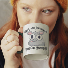 Hat da jemand Kaffee gesagt Ratte Witzige schwarze Tasse kaufen Geschenk