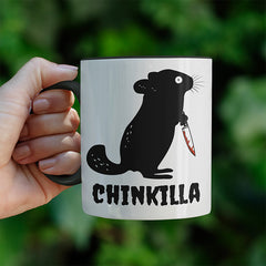 Chinkilla Witzige schwarze Tasse kaufen Geschenk