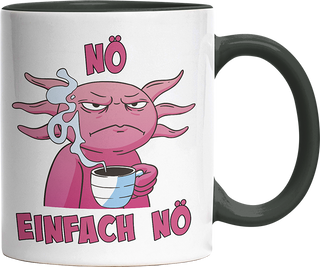 Nö Einfach Nö Axalotl Witzige Black Tasse kaufen Geschenk