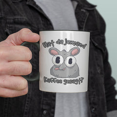 Hat da jemand Kaffee gesagt Ratte Witzige schwarze Tasse kaufen Geschenk