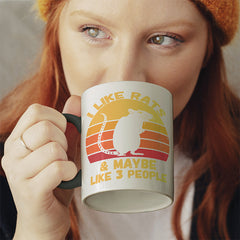 I like rats and maybe like 3 more people Witzige schwarze Tasse kaufen Geschenk