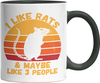 I like rats and maybe like 3 more people Witzige Black Tasse kaufen Geschenk