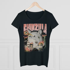 Lustiger Chinzilla | Geschenk für Chinchillahalter | Bio Damen Shirt in L in Größe Black