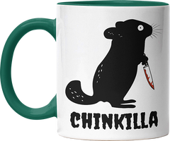 Chinkilla Witzige Dunkelgrün Tasse kaufen Geschenk