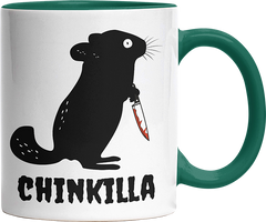 Chinkilla Witzige Dunkelgrün Tasse kaufen Geschenk