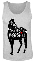 Zeigt funny adorable horse saying herren tanktop in Farbe Red