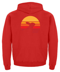 Zeigt kaninchen schones liebenswertes retro motiv mit hase vintage kinder hoodie in Farbe Baby Pink