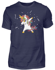 Zeigt dab einhorn dabbing unicorn herren shirt in Farbe Black