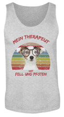 Zeigt jack russel terrier therapeut spruch herren tanktop in Farbe White