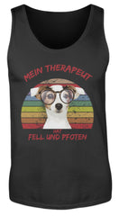 Zeigt jack russel terrier therapeut spruch herren tanktop in Farbe White
