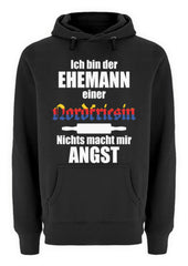 Lustiger Spruch Ehemann Nordfriesin | Unisex Premium Kapuzenpullover in Black in Größe S