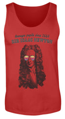 Isaac Newton | Cooler & Lustiger Spruch | Geschenk für Lehrer Schüler und Studenten | Herren Tank Top in Red in Größe S