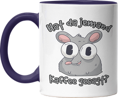 Hat da jemand Kaffee gesagt Ratte Witzige Kobaltblau Tasse kaufen Geschenk