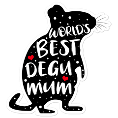 World's Best Degu Mum | Vinyl Aufkleber