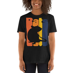 Zeigt vintage-farbratte-unisex-t-shirt in Black