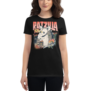 Eine Dame trägt Ratzilla (süß) Frauen T-Shirt