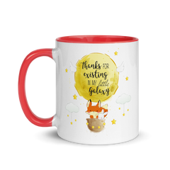 Thanks Fox Ballon | Zweifarbige Tasse
