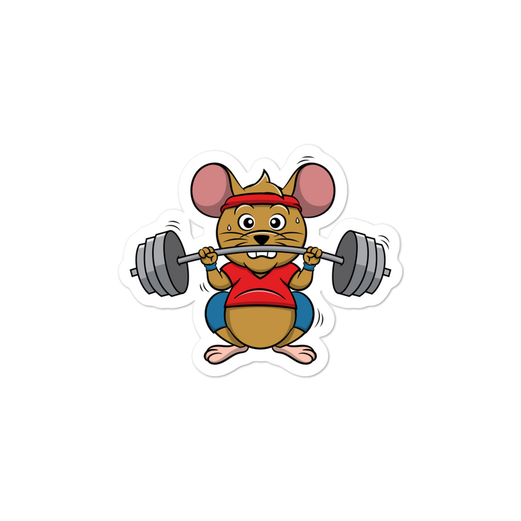 Workout Mouse | Vinyl decal