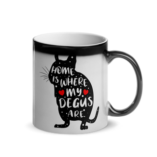 Home Is Where My Degus Are | Glänzende Zaubertasse