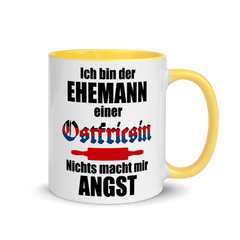 Ehemann einer Ostfriesin | Zweifarbige Tasse