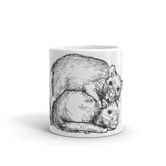 Zwei Ratten | Tasse für Rattenhalter