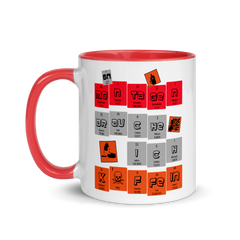 An Montagen brauche ich Koffein | Zweifarbige Tasse