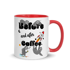 Before & After Coffee | Zweifarbige Tasse