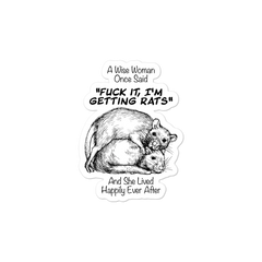 Lustiger Ratten Spruch | Vinyl Aufkleber