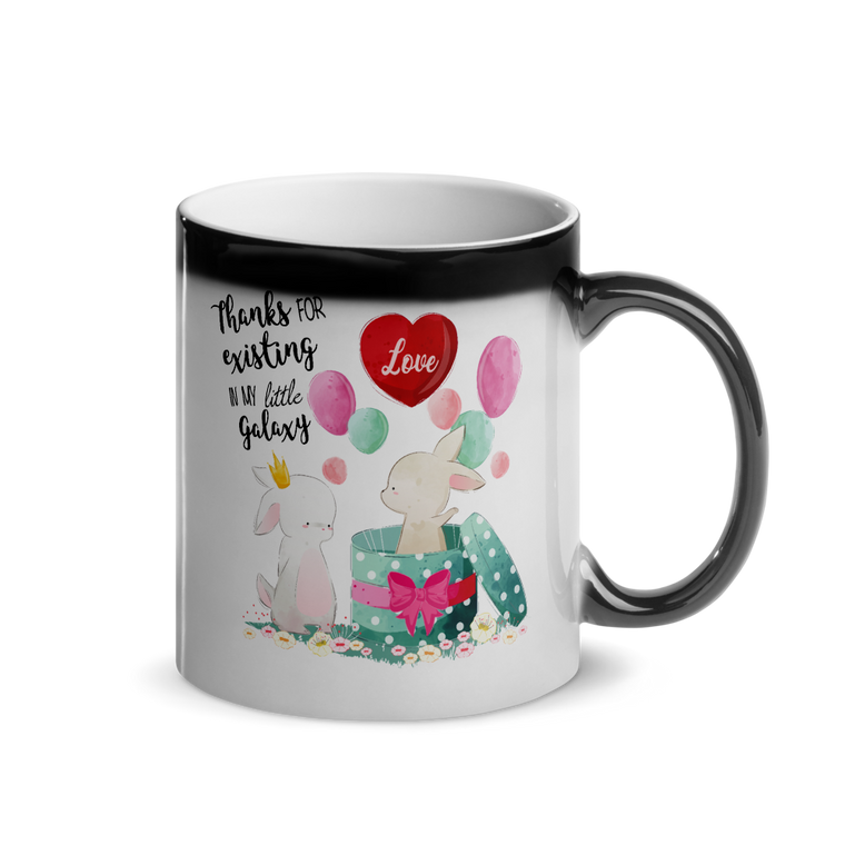 Thanks Bunnys | Glänzende Zaubertasse