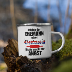 Ehemann einer Ostfriesin | Emaille Tasse