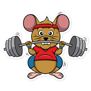 Workout Mouse | Vinyl decal