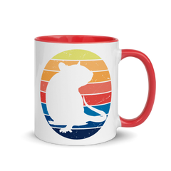 Ratten Vintage Sonne | Zweifarbige Tasse