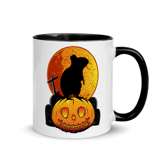 Bild einer Degu Halloween | Zweifarbige Tasse