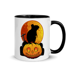 Bild einer Degu Halloween | Zweifarbige Tasse