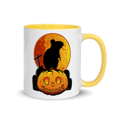 Degu Halloween | Zweifarbige Tasse