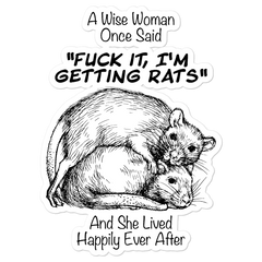 Lustiger Ratten Spruch | Vinyl Aufkleber