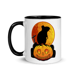 Degu Halloween | Zweifarbige Tasse