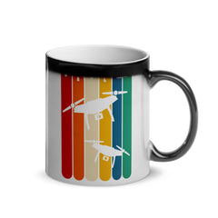 Drohnen | Vintage Quadrokopter | Glänzende Zaubertasse