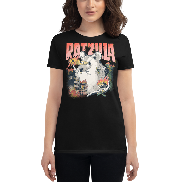 Eine Dame trägt Ratzilla | Frauen T-Shirt
