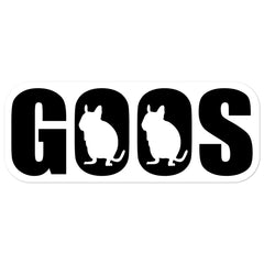 GOOS | Gestanzte Aufkleber | Lustiger Degu Spruch | Vinyl Aufkleber mit Degus | Für Degubesitzer Deguhalter