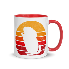 Chinchilla Retro Tasse | Zweifarbige Tasse