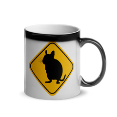 Degu Warning Sign | Glänzende Zaubertasse