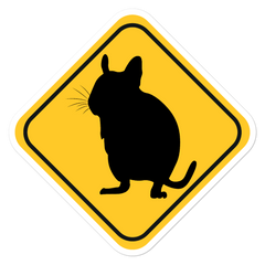 Degu Warnschild | Vinyl Aufkleber