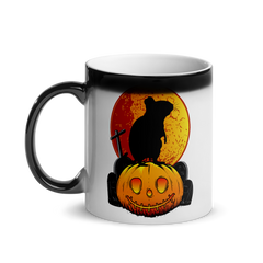 Degu Halloween | Glänzende Zaubertasse