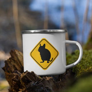 Degu Warning Sign | Emaille Tasse