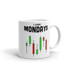 I love Mondays | Lustiger Forex Spruch Tasse