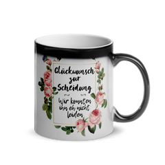 Glückwunsch zur Scheidung | Glänzende Zaubertasse