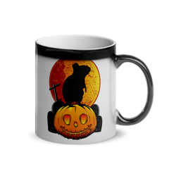 Degu Halloween | Glänzende Zaubertasse