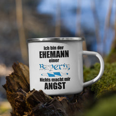 Ehemann einer Bayerin | Emaille Tasse