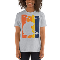 Zeigt vintage-farbratte-unisex-t-shirt in Dark Heather